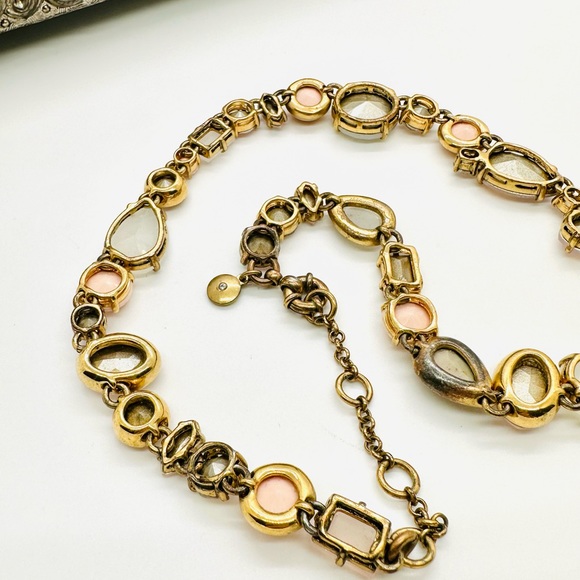 🔥 Rare Vintage JCrew Brûlée Iridescent Statement Necklace - Picture 6 of 15